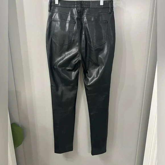 PISTOLA Faux Leather Pants Aline High Rise Skinny in Onyx Size 25 - Picture 4 of 7
